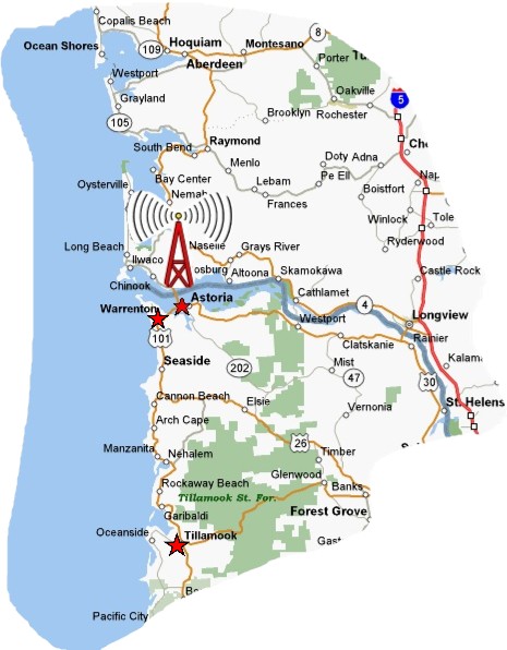 Coast Community Radio map